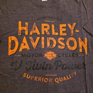 Harley Davidson short sleeve dark grey T shirt, size 2XL